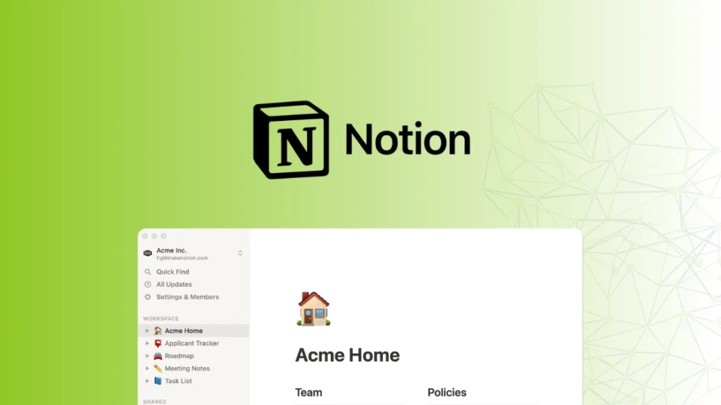 ferramenta gestão de tarefas: notion