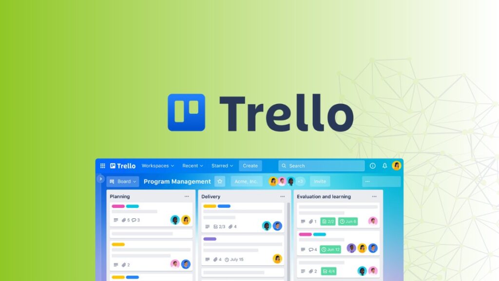 ferramenta gestão de tarefas: trello